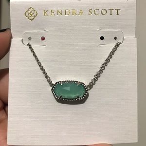 Kendra Scott Elisa Necklace in Chalcedony Glass